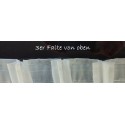 Voile-Gardine nach Maß, DIN 4102, B1, Automatik-Faltenband (1:2,5), 3er-Falte, schwer entflammbar