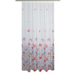 Vorhang nach Maß "Flowers", Aufhängung, komplett